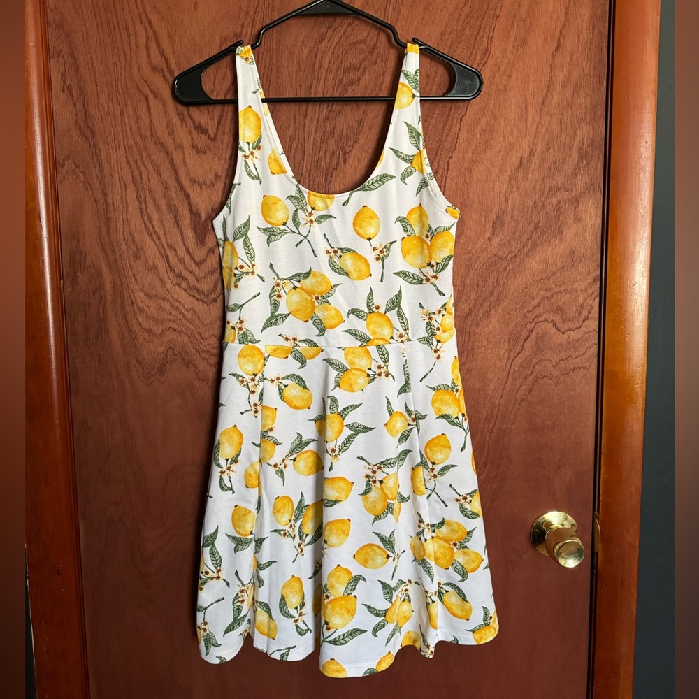 Lemon Print Tank Dress